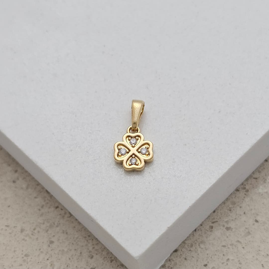 DIJE TREBOL CORAZONES