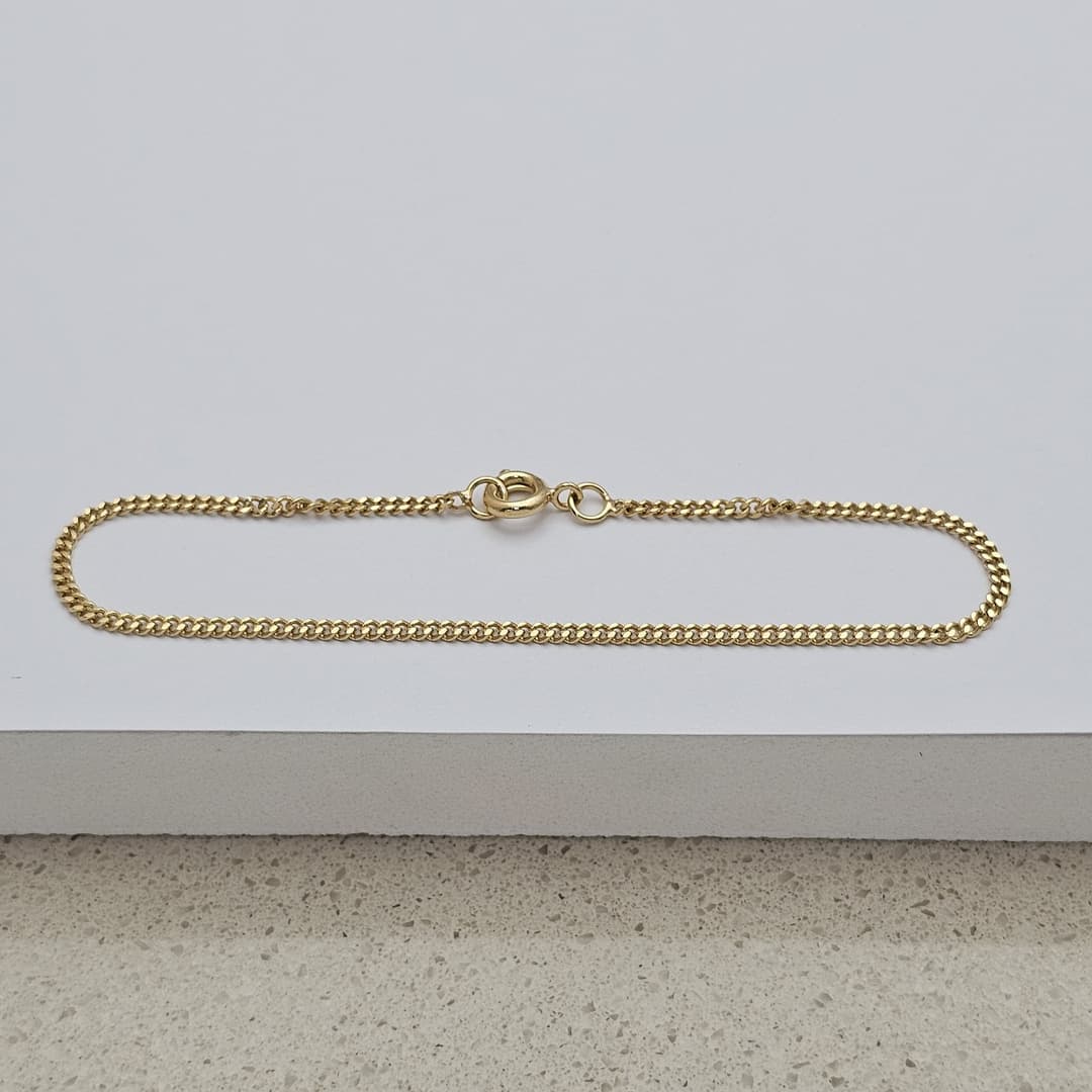 PULSERA CUBANA 2MM 18.5CM